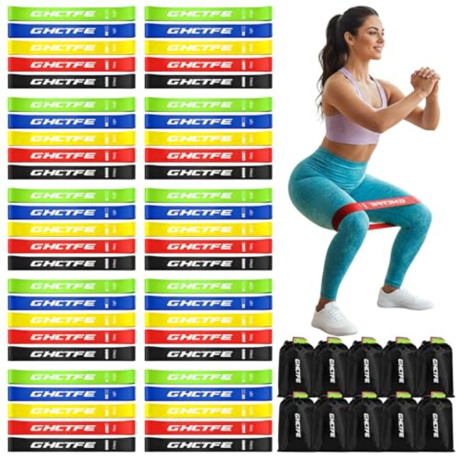 Resistance Loop Mini Band - 50PCS Resistance Bands Bulk Pack for