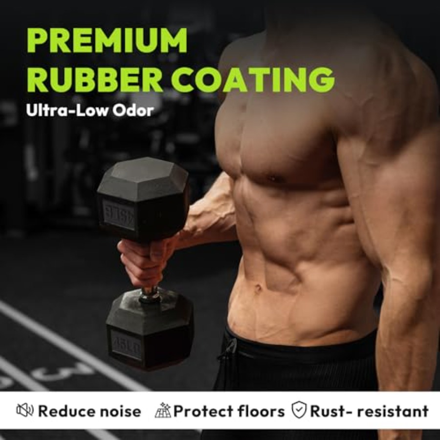 Hex Dumbbell 45-480 lb Set Rub - Home Gym Dumbbell Set recensione e prezzo