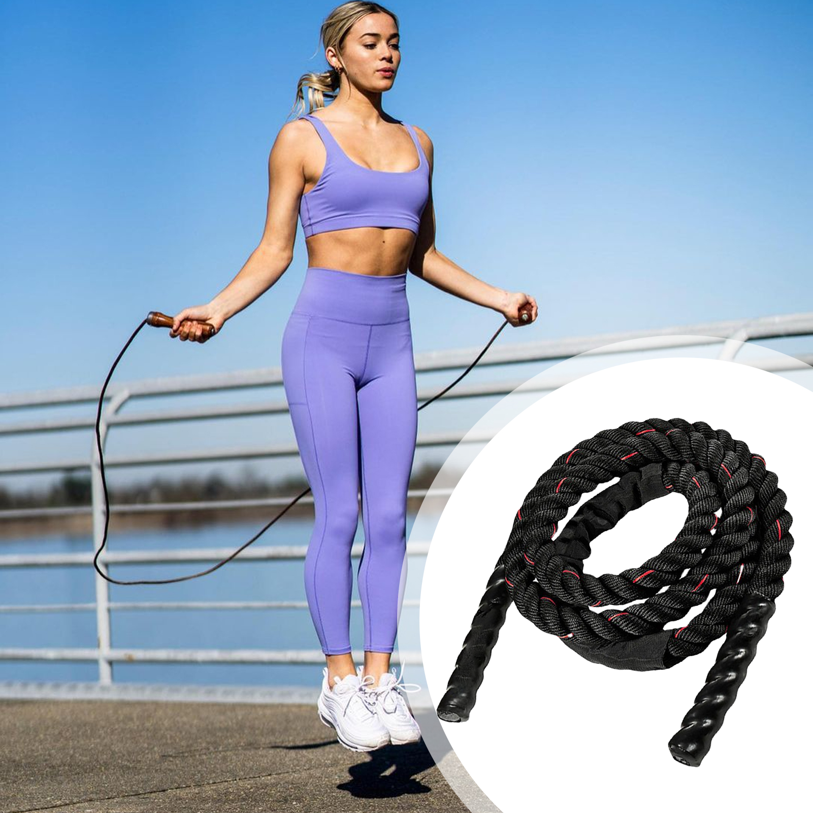 Heavy Skipping Rope Fitness Bo - Battle Rope Heavy recensione e prezzo