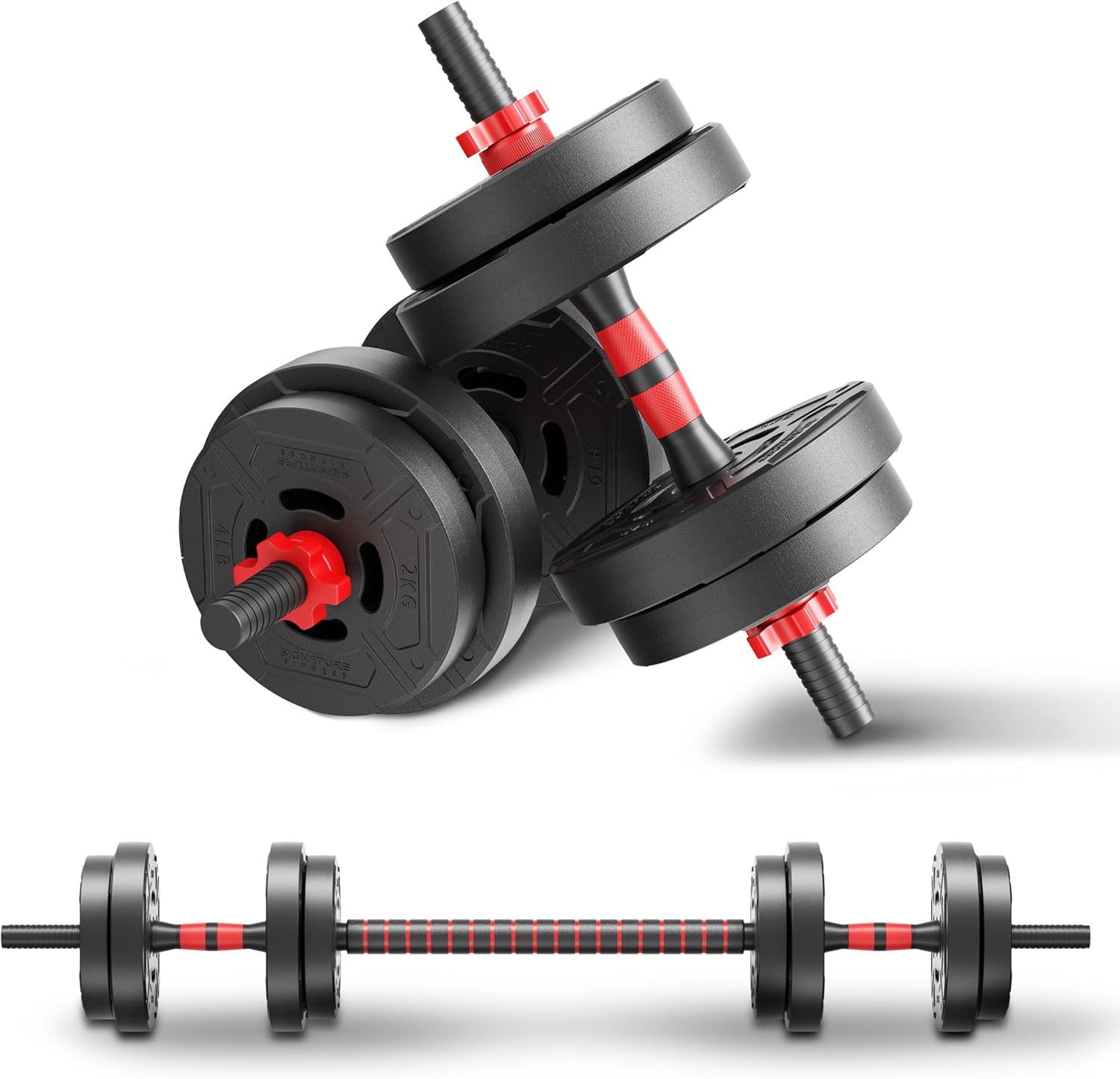 22lb 2-in-1 Adjustable Dumbbel - Home Gym Dumbbell Set recensione e prezzo