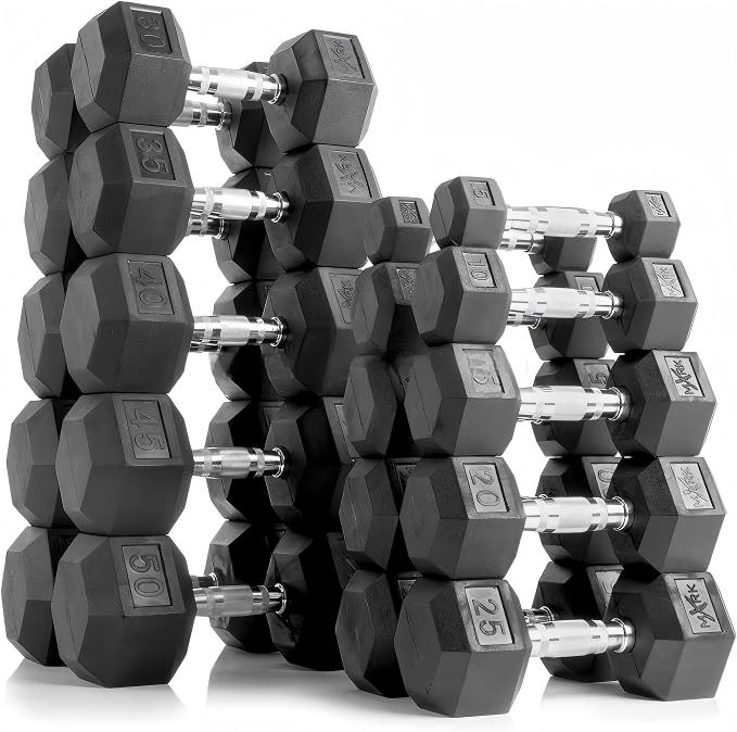 Premium Rubber Coated Hex Dumb - Home Gym Dumbbell Set recensione e prezzo