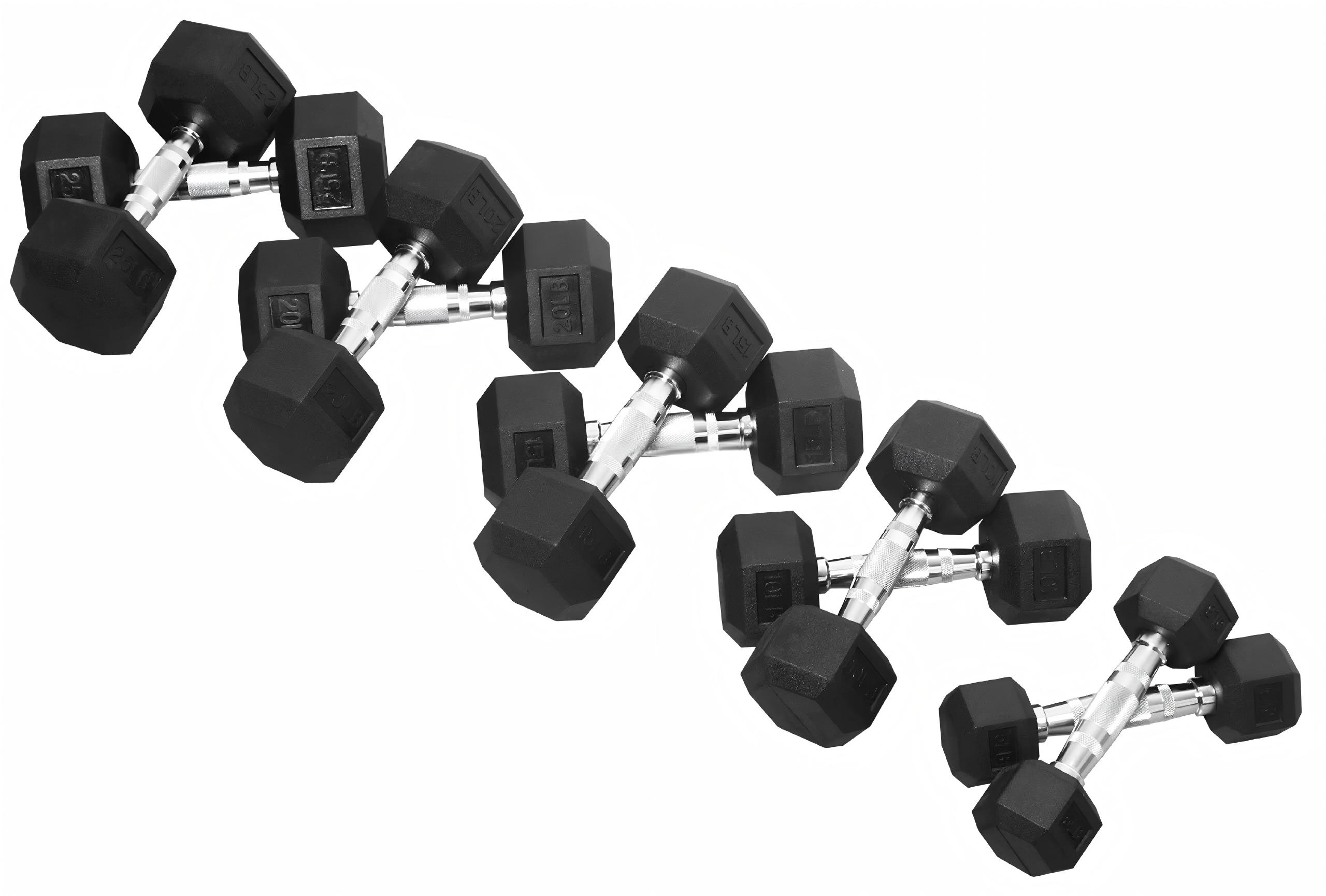 Premium Rubber Coated Hex Dumb - Home Gym Dumbbell Set recensione e prezzo