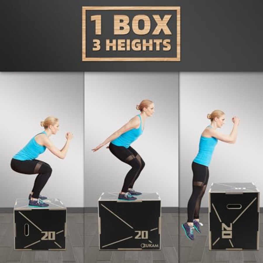 Non-Slip Wood Plyometric Jump  - Home Gym Jump Box recensione e prezzo