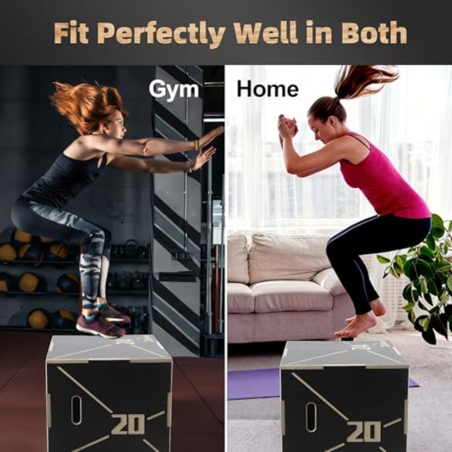 Non-Slip Wood Plyometric Jump  - Home Gym Jump Box recensione e prezzo