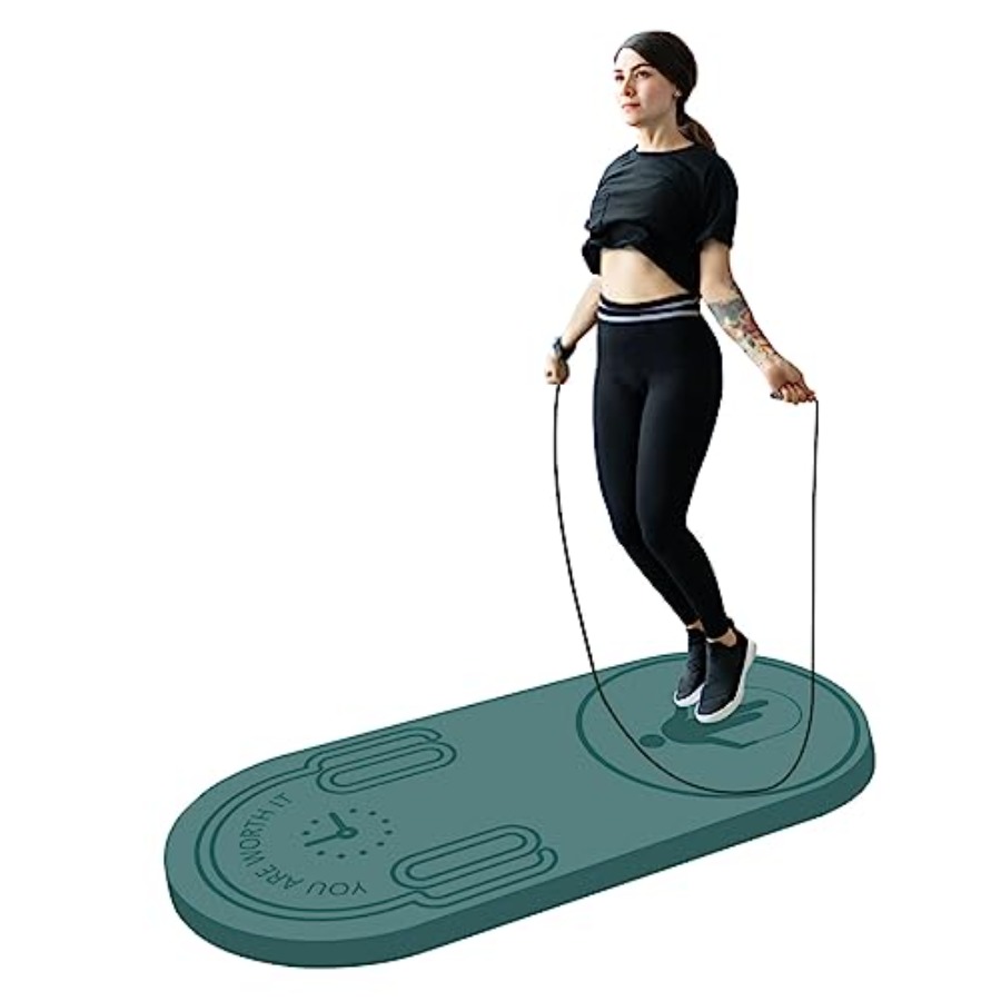 8/20/30mm Jump Rope Mat Fitnes - Home Gym Exercise recensione e prezzo