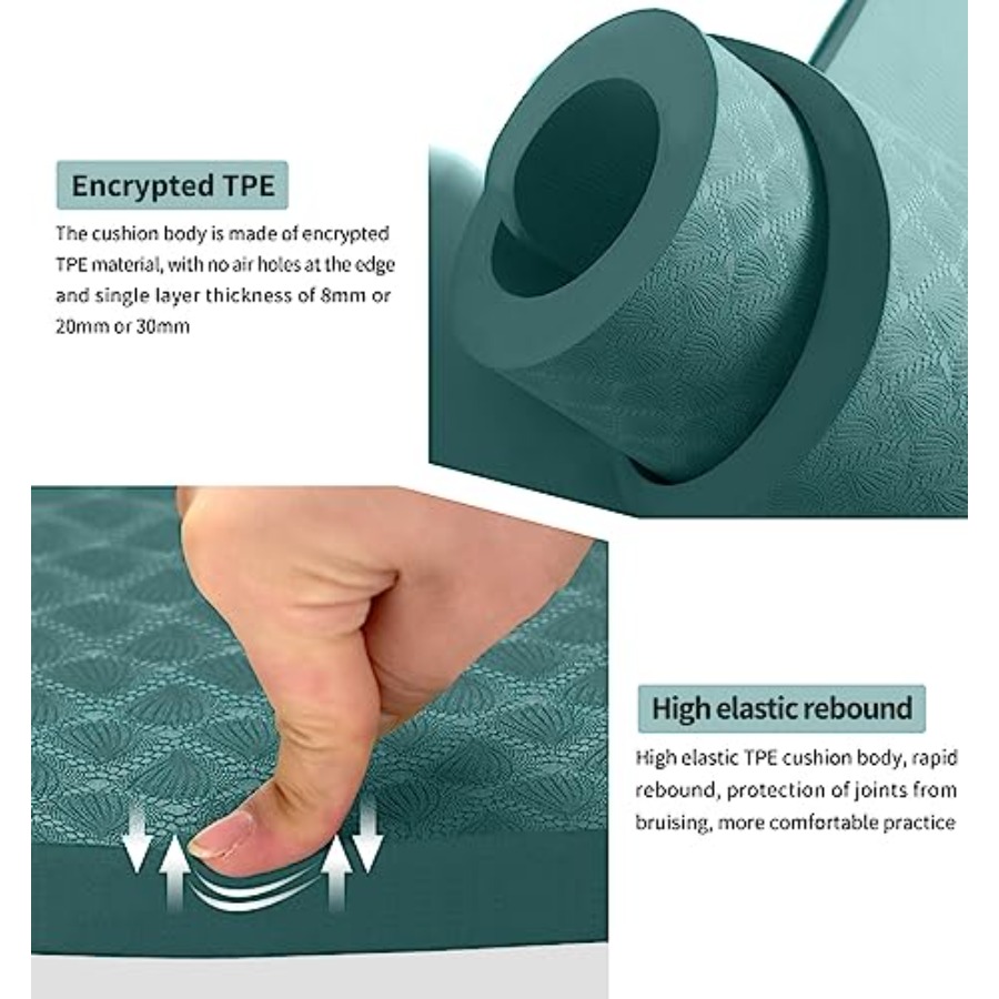 8/20/30mm Jump Rope Mat Fitnes - Home Gym Exercise recensione e prezzo