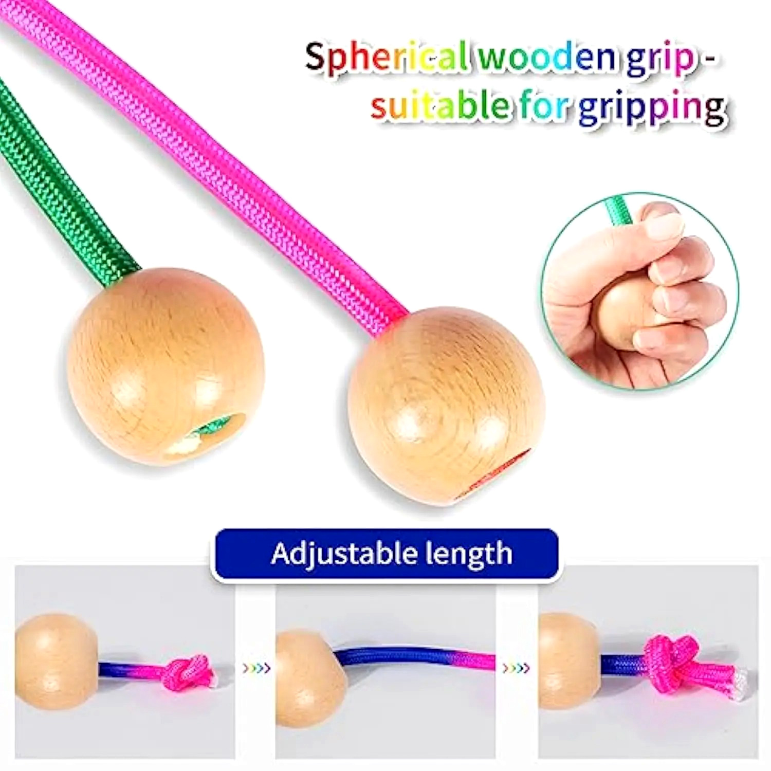 5M Rainbow Long Jump Rope for  - Speed Parachute Sprint recensione e prezzo