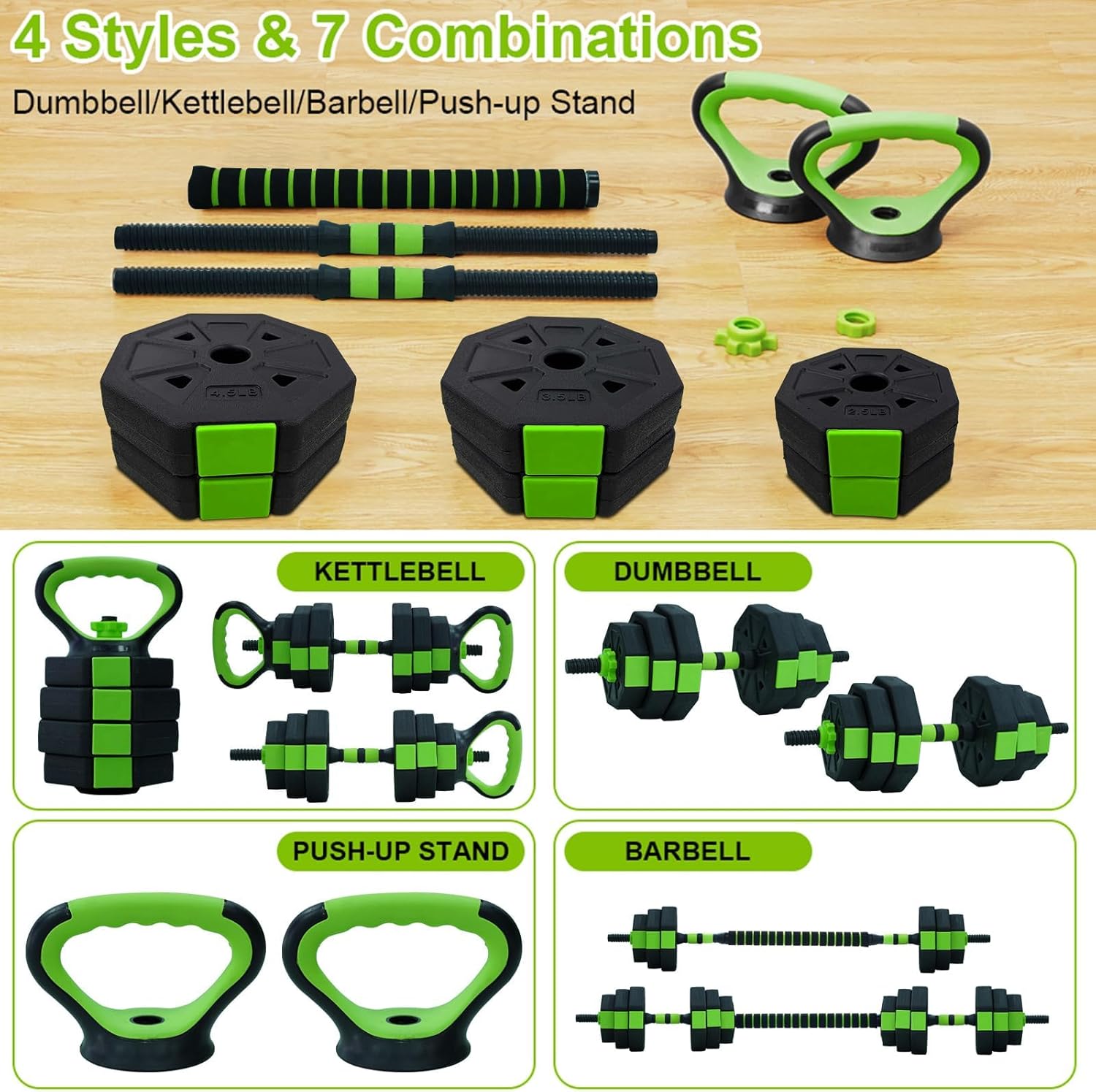 66lbs/88lbs Weight 4 in 1 Adju - Home Gym Kit For Men recensione e prezzo