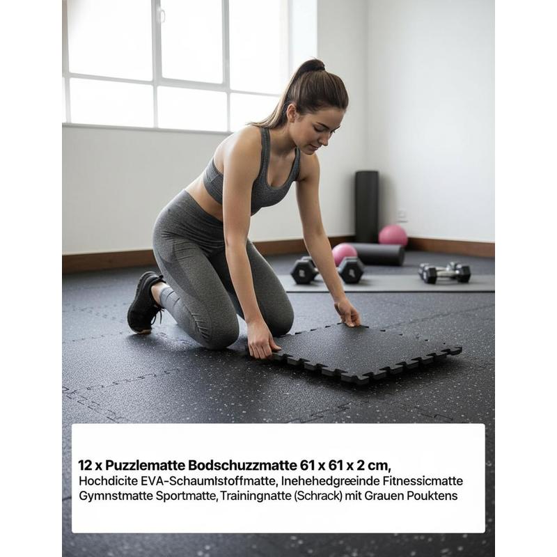 Puzzle Exercise Mat, 12 PCS Fi - Home Gym Exercise recensione e prezzo