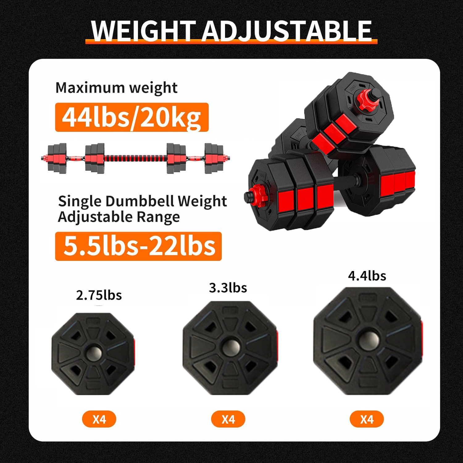 Adjustable Dumbbell to Barbell - Home Gym Kit For Men recensione e prezzo