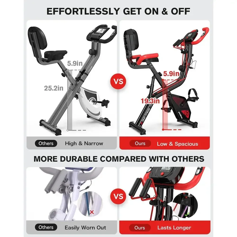 Upright Exercise Bike with Adj - Home Gym Bike recensione e prezzo